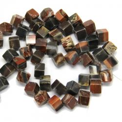 Jasp Breccia Margele Pietre Semipretioase Cub - 10 x 10 mm