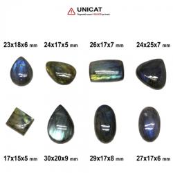 Cabochon Labradorit 17-30 x 15-25 x 5-9 mm - Unicat
