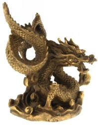 Dragon cu Perla Succesului in Gheare - Figurina din Bronz 80 mm