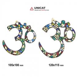  Simbolul OM (AUM) - Obiect Decorativ Multicolor - 105-120 x 100-115 mm - 1 Buc