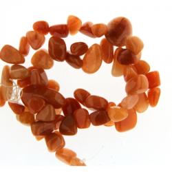  Margele Bijuterii Aventurin Portocaliu nugget 10x7 - 28x15 mm