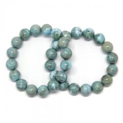  Bratara Larimar Diametru 62 mm Margele Rotunde - 13-13, 9 mm