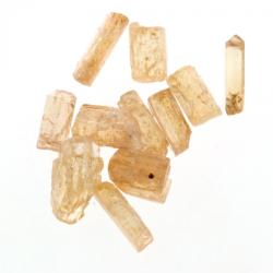  Cristal Natural Topaz Imperial Brut Aprox. 17 x 8 mm ( S ) - 1 Buc