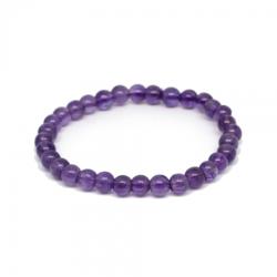  Bratara din Ametitst - Diametru 58 mm - Margele Rotund 13x13 mm