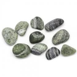  Jasp Zebra Verde - Chrysotile Rulat Natural - 25-35x16-25 mm - ( L ) - 1 Buc