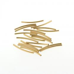 Margele Tub Twisted Gold Filled - Curve Tubing 15 mm x 1 mm