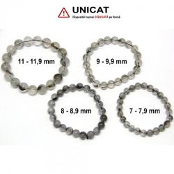  Bratara Titan in Cuart Diametru 58 mm din Margele Rotunde - 7- 11, 9 mm