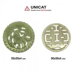  Ru Yi Feng Shui din Jad Natural - 102-104 x 30-35 x 20-23 mm - 1 Buc