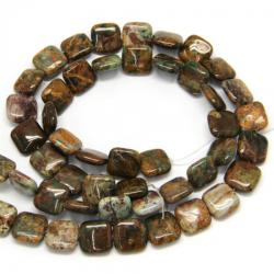  Opal Verde Margele Pietre Semipretioase Patrat - 14 x 14 x 5 mm