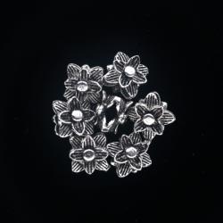  Margele Argint 925 Floare 7 x 6 mm - 1 Buc