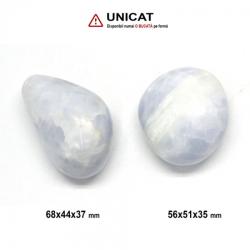  Calcit Albastru Mineral Natural Neregulat - 86x57x43 mm - (XXL) - 1 Buc