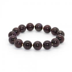  Bratara din Sugilit Rotund Fatetat 2, 5x2, 5 mm - Diametru 56 mm - Accesorii de Gold Filled - 1 Buc