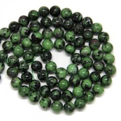  Zoisit Verde Margele Pietre Semipretioase Rotund 9 mm