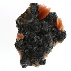  Galena, Calcit si Cerusit Mineral Natural Brut 65 x 53 mm ( L ) - 1 Buc