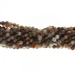 Agata de Botswana Rotunda Fatetat Margele Pietre Semipretioase pentru Bijuterii 2-2, 5 x 2-2, 5 mm