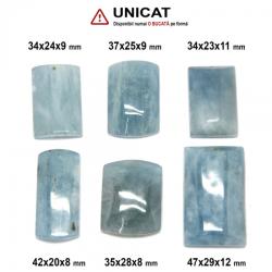  Pandantiv Acvamarin in Forma de Dreptunghi - 34-47 x 20-29 x 8-12 mm