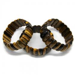  Bratara Ochi de Tigru Mixt Diametru 54 mm, Dreptunghi -14-15 x 21-22 mm