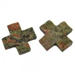  Pandantiv Cruce Unakit - 54 x 54 mm - 1 Buc