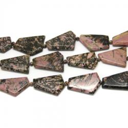 Rodonit Margele Pietre Semipretioase Neregulat Fatetat 25-38 x 26-28 mm