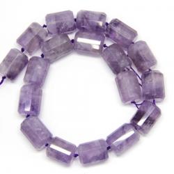  Ametist Lavanda Margele Pietre Semipretioase Tub Fatetat -19-23 x 14-15 mm - 1 Buc