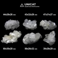  Apofilit Alb Brut Natural - 39-60 x 26-32 x 20-32 mm - (XL) - 1 Buc