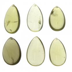  Pandantiv Cuart Lemon in Forma de Picatura - 36-42 x 24-27 x 14-17 mm - 1 Buc