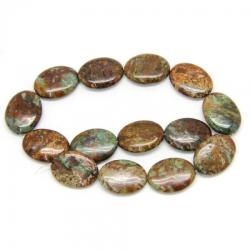  Margele Bijuterii Opal Verde Oval 30 x 22 mm