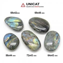 Palm Stone Labradorit Mineral Natural - 40-59 x 28-43 x 13-19 mm (XXL) - 1 Buc