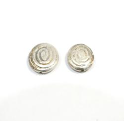  Margele din metal placat oval 24 x 20 mm - 2 Buc