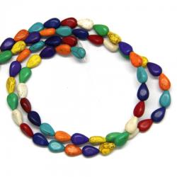 Magnezit Colorat Margele Pietre Semipretioase Picatura - 12 x 8 mm
