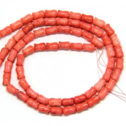  Coral Rosu Colorat Somon Tub - 9 x 6 mm Margele Pietre Semipretioase