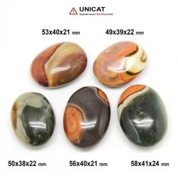 Palm Stone Jasp Policrom Oval 49-58 x 38-41 x 21-24 mm (XXL) - Unicat