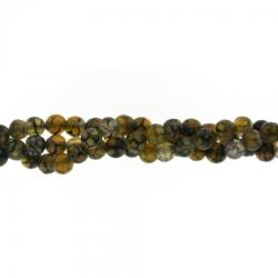 Margele Agata Verde Rotunda 6 mm