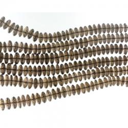  Margele Bijuterii Cuart Fumuriu Disc Fatetat 8-12 x 4 mm