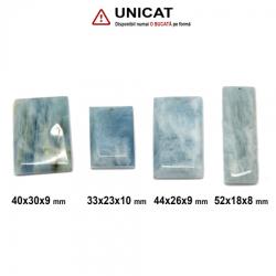  Pandantiv Acvamarin in Forma de Dreptunghi Fatetate - 33-52 x 18-30 x 8-10 mm