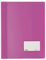 DURABLE Dosar plastic extra wide cu sina si eticheta Duralux Durable, roz