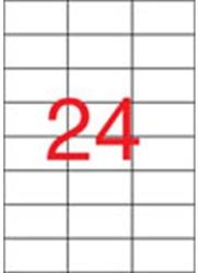 APLI Etikett 70x37mm, 2400 etikett/csomag, 3 pályás, univerzális, APLI (1273/3135)