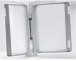 TARIFOLD Bemutatótábla tartó A/4 TARIFOLD Design fali, 10db táblával, szürke (714300)