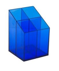 ICO Írószertartó ICO műanyag 4 részes, áttetsző kék (9570009001)