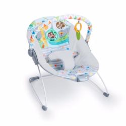 Bright Starts Vibrating Bouncer Giggles & See Safari