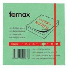 FORNAX Öntapadó jegyzet FORNAX 75x75 neon zöld (05565433)