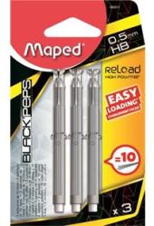 Maped Ceruzahegy MAPED Reload nyomósirónhoz, 0, 5mm, HB 3db/csomag (560511)