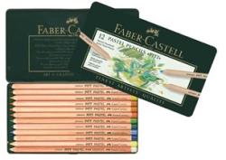 Faber-Castell Színes ceruza készlet 12db-os FABER Pitt Pasztell, fém dobozban (112112)