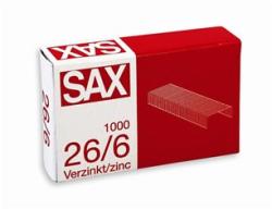 SAX Tűzőkapocs 26/6 cink, SAX (7330036000)