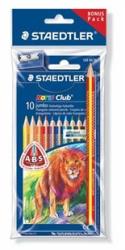 STAEDTLER Színes ceruza készlet 10db-os STAEDTLER Noris Club Jumbo háromszögletű, varázsceruzával és hegyezővel (61 SET8)