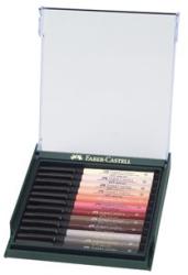 Faber-Castell Művész filc készlet 12db-os FABER Pitt India Ink, dobozban, bőrtónus színek (267424)