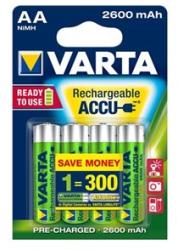 VARTA Tölthető elem ceruza VARTA Professional Accu AA 4x2600 mAh, előtöltött, 4db/csomag (5716101404)