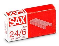 SAX Tűzőkapocs 24/6 SAX, cink (7330004000)
