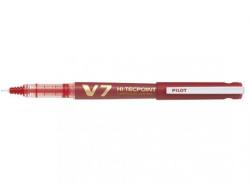 Pilot Roller cu cerneală Pilot Hi-Tecpoint V7 Plus reîncărcabil diverse culori 0.7 mm cu capac rosu (PBXC-V7-R-BG)