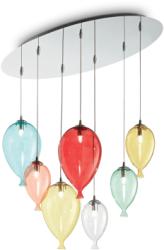 Ideal Lux Lustra moderna CLOWN SP7 IDEAL LUX, G9, 7X28W, crom-multicolor